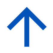 A dark blue arrow pointing up.