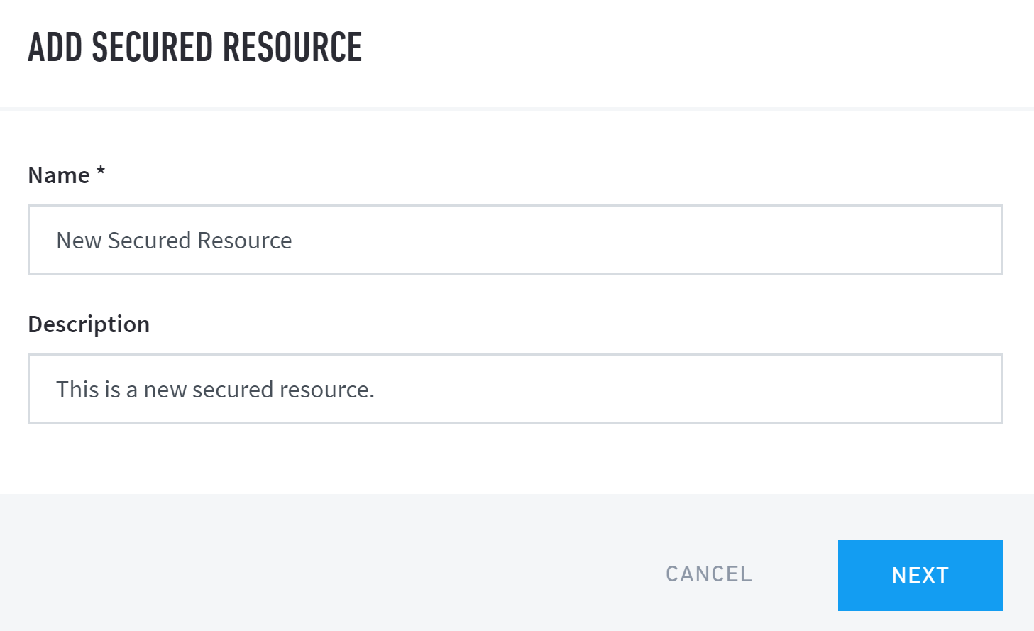 Creating Secured Resource - Name, Descript, Next.png