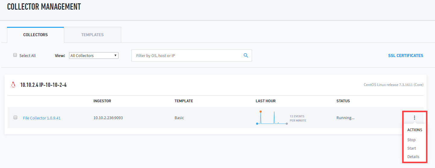 collector management more options