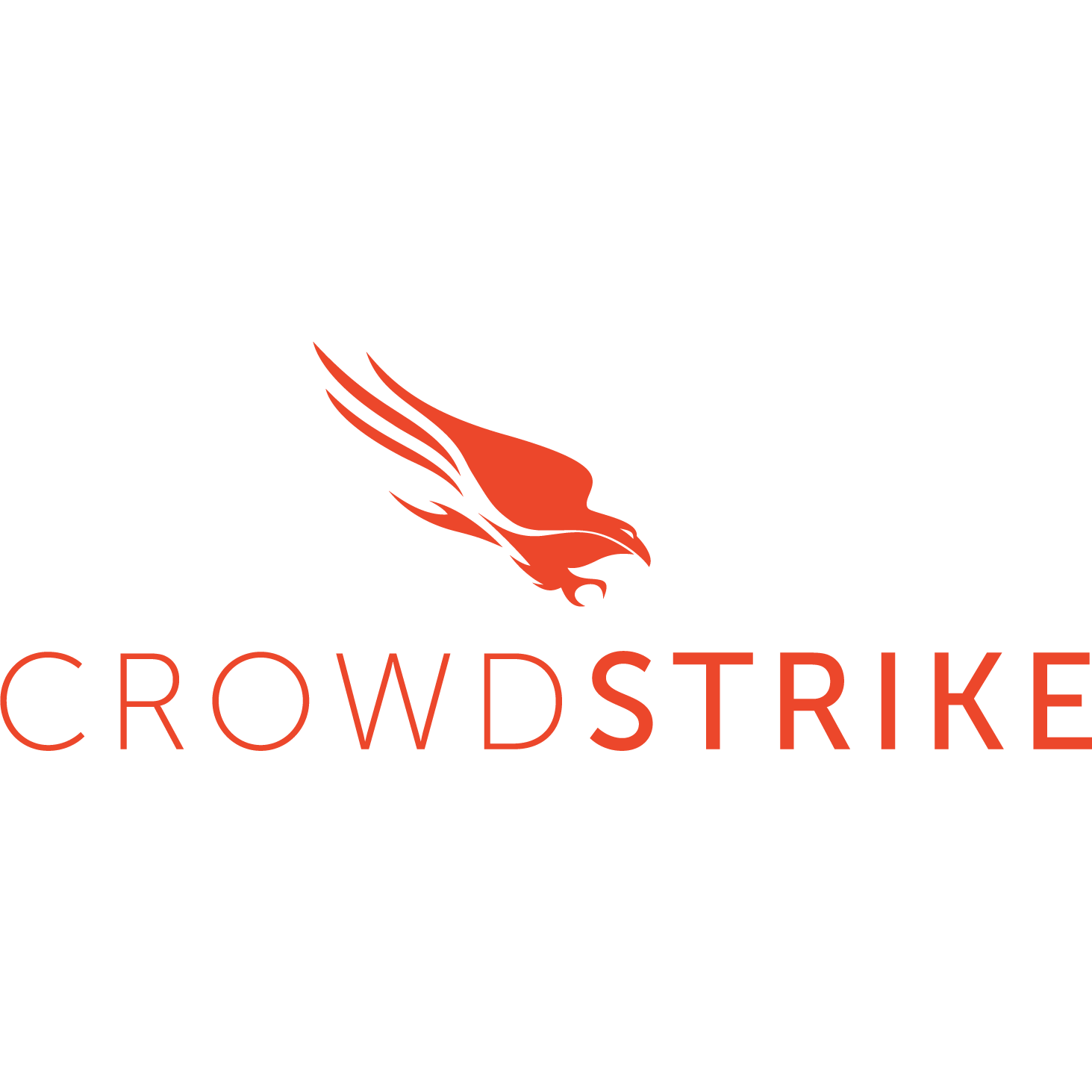 A red bird with Crowdstrike underneath