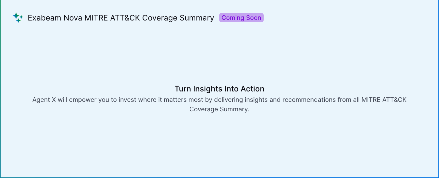 An AI-generated summary of your overall MITRE ATT&CK coverage is under development and will be delivered in the coming month.