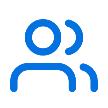 A human figure outlined in blue partially obscuring another human figure outlined in blue.