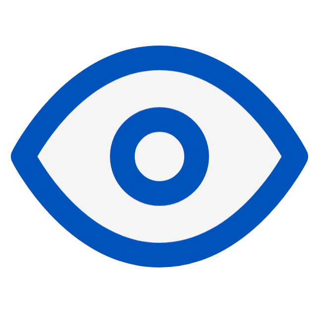 A blue eye.